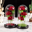 Beauty And The Beast Light Up Enchanted Rose In Glass Dome Lamp Christmas Gifts_6