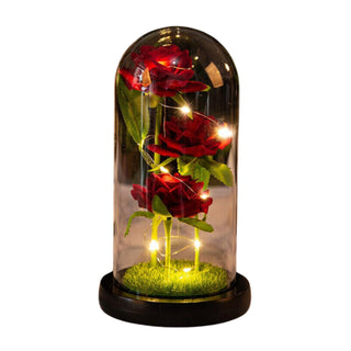 Beauty And The Beast Light Up Enchanted Rose In Glass Dome Lamp Christmas Gifts_0