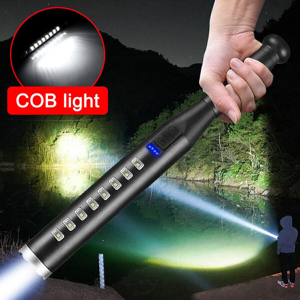 LED Torch Flashlight Bright Emergency Security Lamp - Available in Gold and Silver_13