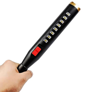 LED Torch Flashlight Bright Emergency Security Lamp - Available in Gold and Silver_0