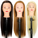 High Temperature Fiber Blonde Hair Mannequin Head Without Tripod  Training Head For Braid Hairdressing Manikin Head With Gift