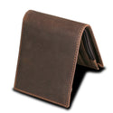 RFID Men's Wallet, Leather Wallet, Crazy Horse Leather Short Casual Wallet