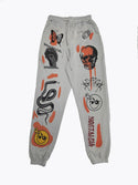 Graphic Print Jogger Sweatpants, Casual Loose Sporty Pants With Pocket, Women's Clothing