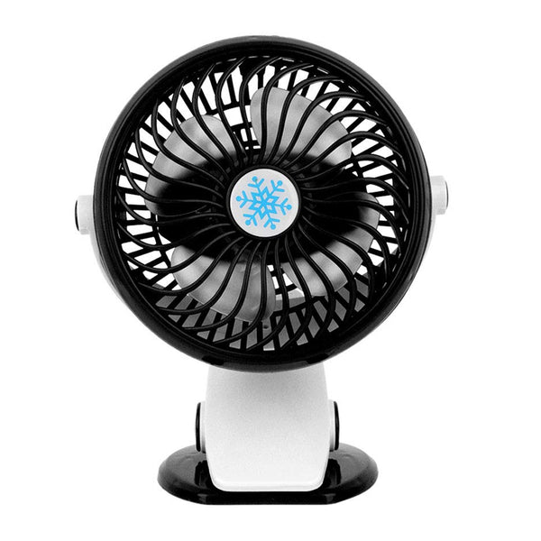 Oscillating Portable Desk and Clip on Air Cooling Fan- USB Rechargeable_0