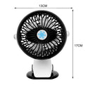 Oscillating Portable Desk and Clip on Air Cooling Fan- USB Rechargeable_1