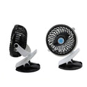 Oscillating Portable Desk and Clip on Air Cooling Fan- USB Rechargeable_2