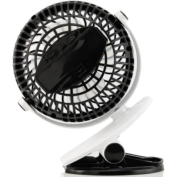 Oscillating Portable Desk and Clip on Air Cooling Fan- USB Rechargeable_5