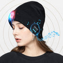 LED Beanie Hat Wireless Bluetooth 5.0 Smart Cap Headphone Headset With Lights_8