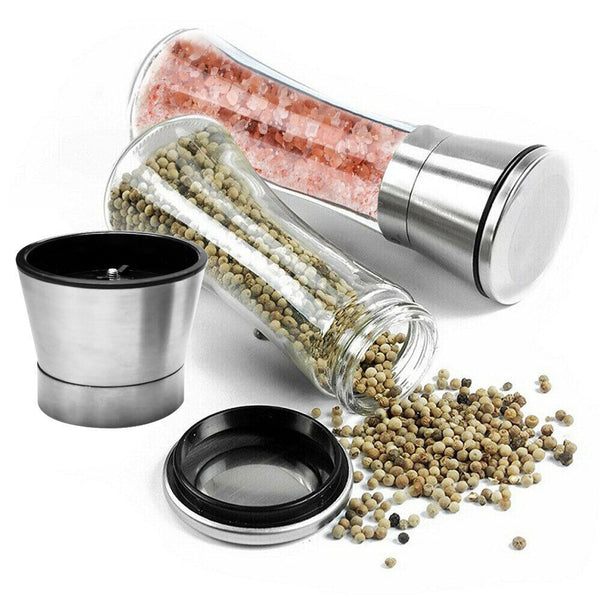 2Pcs Stainless Steel Ceramic Mills Kitchen Salt and Pepper Grinders_6
