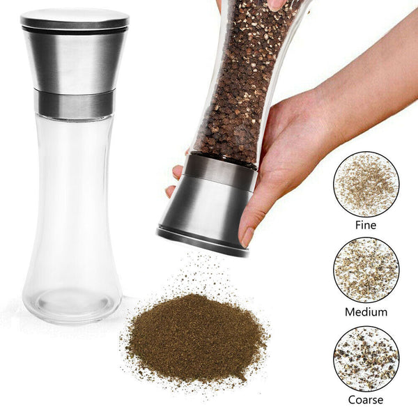 2Pcs Stainless Steel Ceramic Mills Kitchen Salt and Pepper Grinders_7