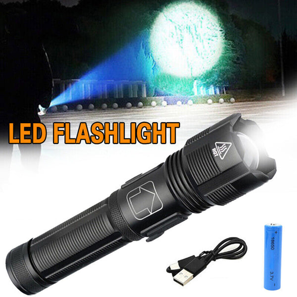 Rechargeable LED Torch COB Flashlight Work Light_10