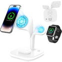 5 in1 Foldable Wireless Fast Charger Dock Station for Apple - Available in Black and White_0