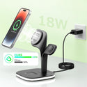 5 in1 Foldable Wireless Fast Charger Dock Station for Apple - Available in Black and White_4