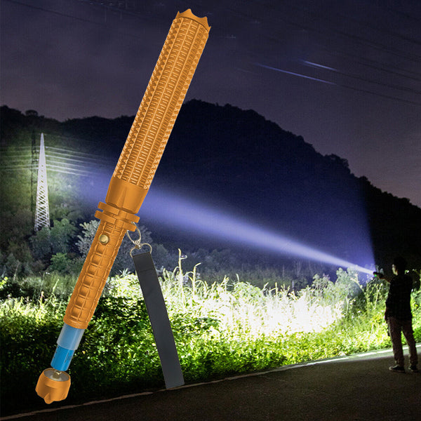 46CM LED Waterproof Zoom Telescopic Bright Torch Flashlight_10