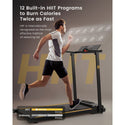 UREVO URTM006 Foldi mini Treadmill, Max Speed 1-10km/h, Walking Area 105*40cm, Max Load 100kg, 12 Built-in HIIT Programs