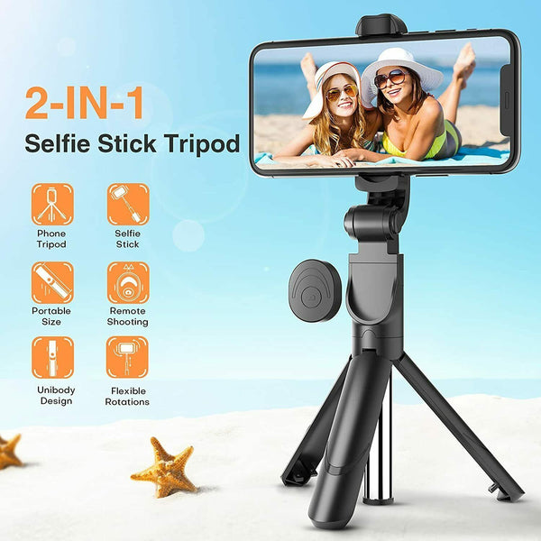 Fit  Telescopic Selfie Stick Bluetooth Tripod Monopod Phone Holder