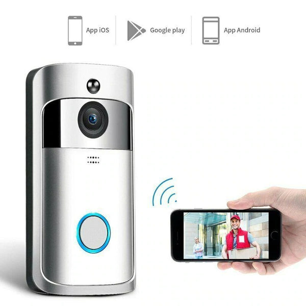2.4 GHz Wi-Fi Smart Camera Doorbell With Memory Card Slot