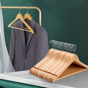 20 Pcs Wooden Clothes Coat Hangers