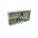 High Class Chess Set Ivory Black 36 Pieces Magnetic Board