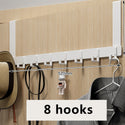 8 Door Hooks Hanger Racks Organizer Clothes Storage Towel Coat Rack
