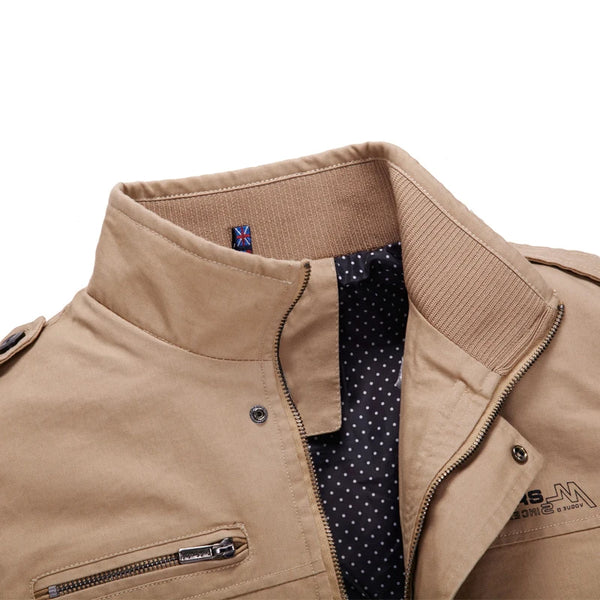 FGKKS Brand Men Jacket Coats Fashion Trench Coat New Autumn Casual Silm Fit Overcoat Black Bomber Jacket Male