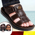 Genuine Leather Men Sandals Male Summer Shoes Outdoor Casual Sandal Cowhide Beach Shoes Classic Non-slip Men's Sandles