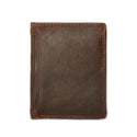 GENODERN Vintage Men Wallets Crazy Horse Leather Wallets for Men Multi Function Men Wallet with Coin Pocket Brown Male Purse