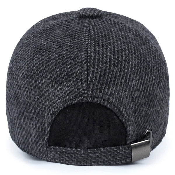 NEW  Warm Winter spring Thickened Baseball Cap With Ears Men'S Cotton Hat Snapback Hats Ear Flaps For Men Hat