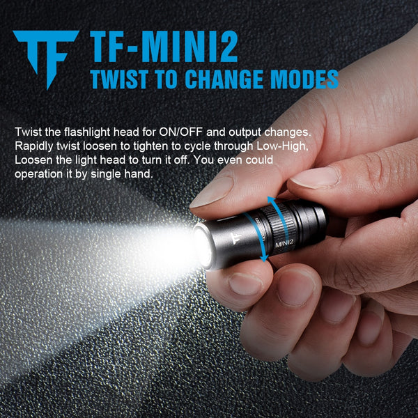 Trustfire Mini2 Rechargeable Mini Led Flashlight Keychain Usb Powered 250 Lumens Flash Light IPX8 EDC Torch Lamp Flashlights