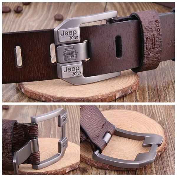 Famous Brand Luxury Designer Belt for Men High Quality Genuine Leather Belt Metal Pin Buckle Waist Strap Belts for Jeans Men