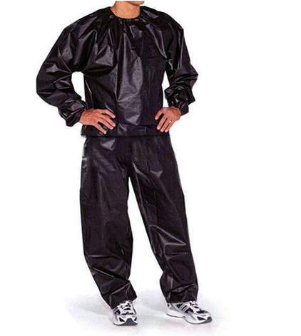 Sauna Sweat Track Suit Heavy Duty Anti-Rip Weight Loss  PVC Long Sleeve Unisex Clothes