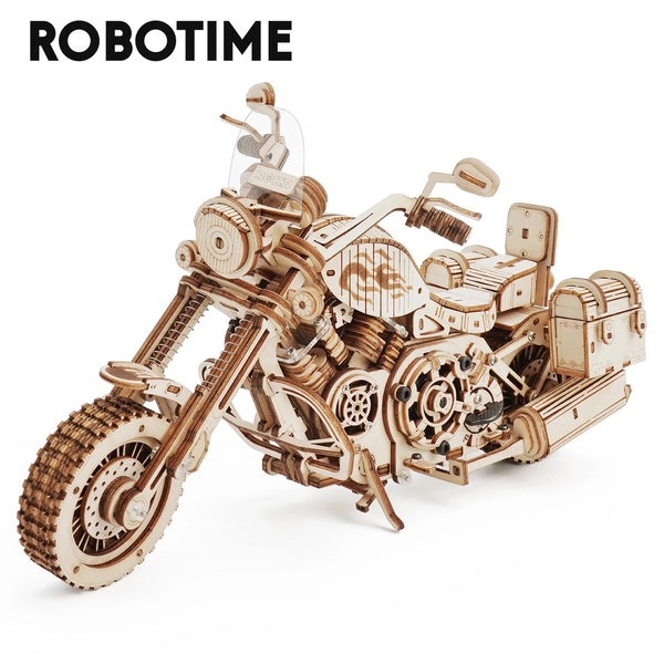 Wooden Model Robotime Cruiser Motorcycle Building Block Kits