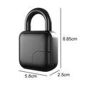 Home Security Smart Keyless Padlock with Fingerprint Sensor- USB Charging_1