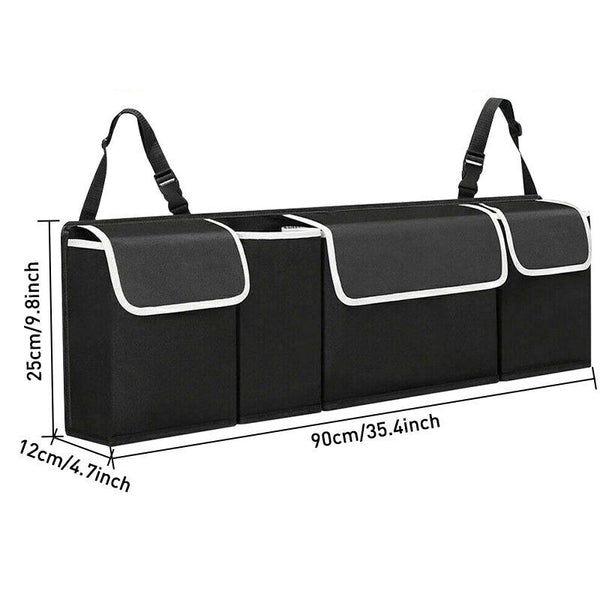 Large Capacity Car Trunk Backseat Hanging Organizer Storage with Pockets_1