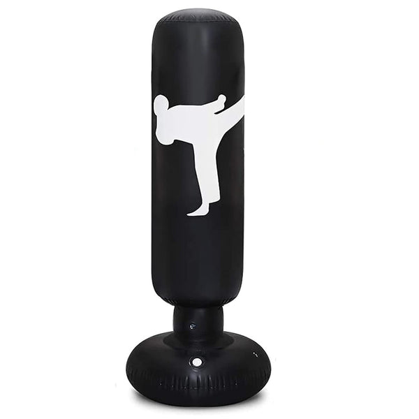 Sports Training Vertical Free Punch Inflatable Boxing and Kicking Bag_2