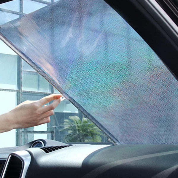 No Drill Suction Type Retractable Window Shutter Sunshade Curtain for Car_5