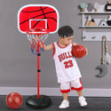 180cm High Free Adjustable Standing Basketball Hoop Net Backboard Stand Set_9
