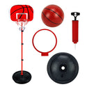 180cm High Free Adjustable Standing Basketball Hoop Net Backboard Stand Set_10