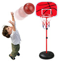 180cm High Free Adjustable Standing Basketball Hoop Net Backboard Stand Set_11