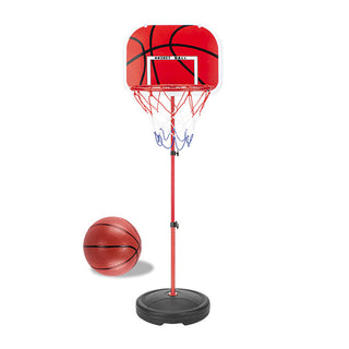 180cm High Free Adjustable Standing Basketball Hoop Net Backboard Stand Set_0