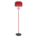 180cm High Free Adjustable Standing Basketball Hoop Net Backboard Stand Set_2
