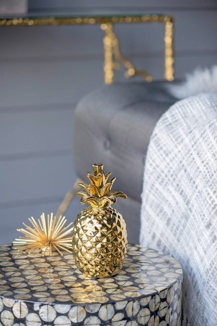 Gold Pineapple Ornament Tall