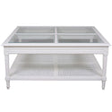 Polo Square Coffee Table White Flat Packed