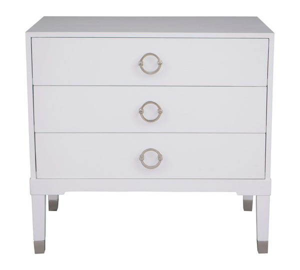 Milan Large Bedside/Side Table Three drawers