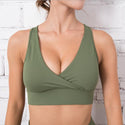 Women's quick-drying sports bra Shock-collecting V-neck