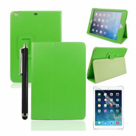 Protective Leather Case Cover with Fold Stand + Protective film + Stylus for iPad 5(Air)