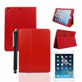 Protective Leather Case Cover with Fold Stand + Protective film + Stylus for iPad 5(Air)