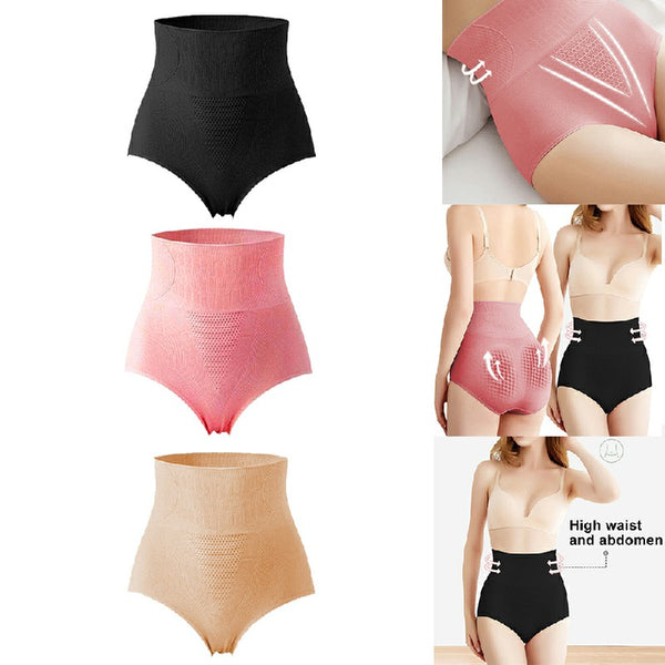 3 pieces of women's high waist tummy control Underwear