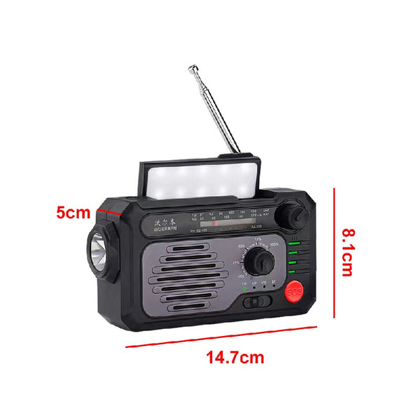 Multifunctional Emergency Solar Radio AM FM Radio with Led Torch