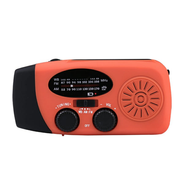 Portable Radio AM FM WB Solar Radio Emergency Light Power Bank 2000 mah
